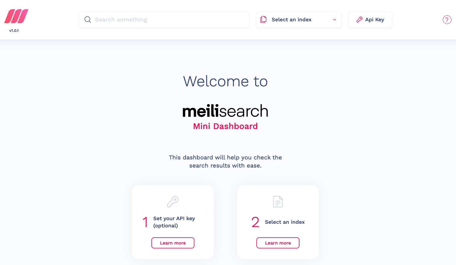 Meilisearch search preview, aka, mini-dashboard
