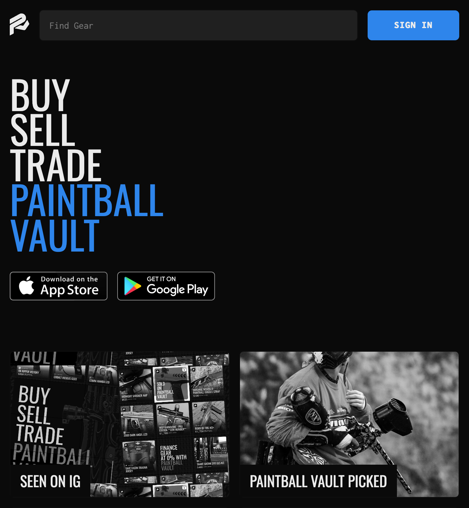 Screenshot of pbvault.com