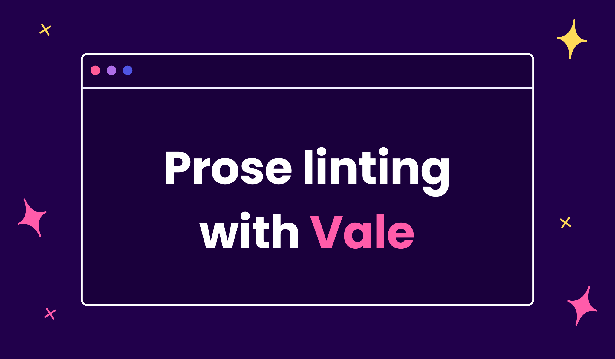 Prose linting with Vale