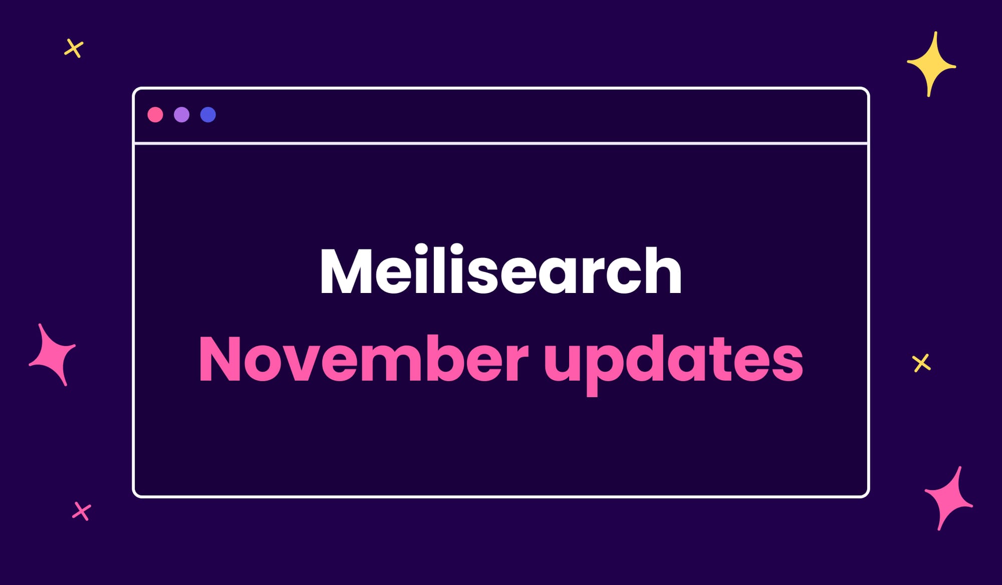 Meilisearch November Updates